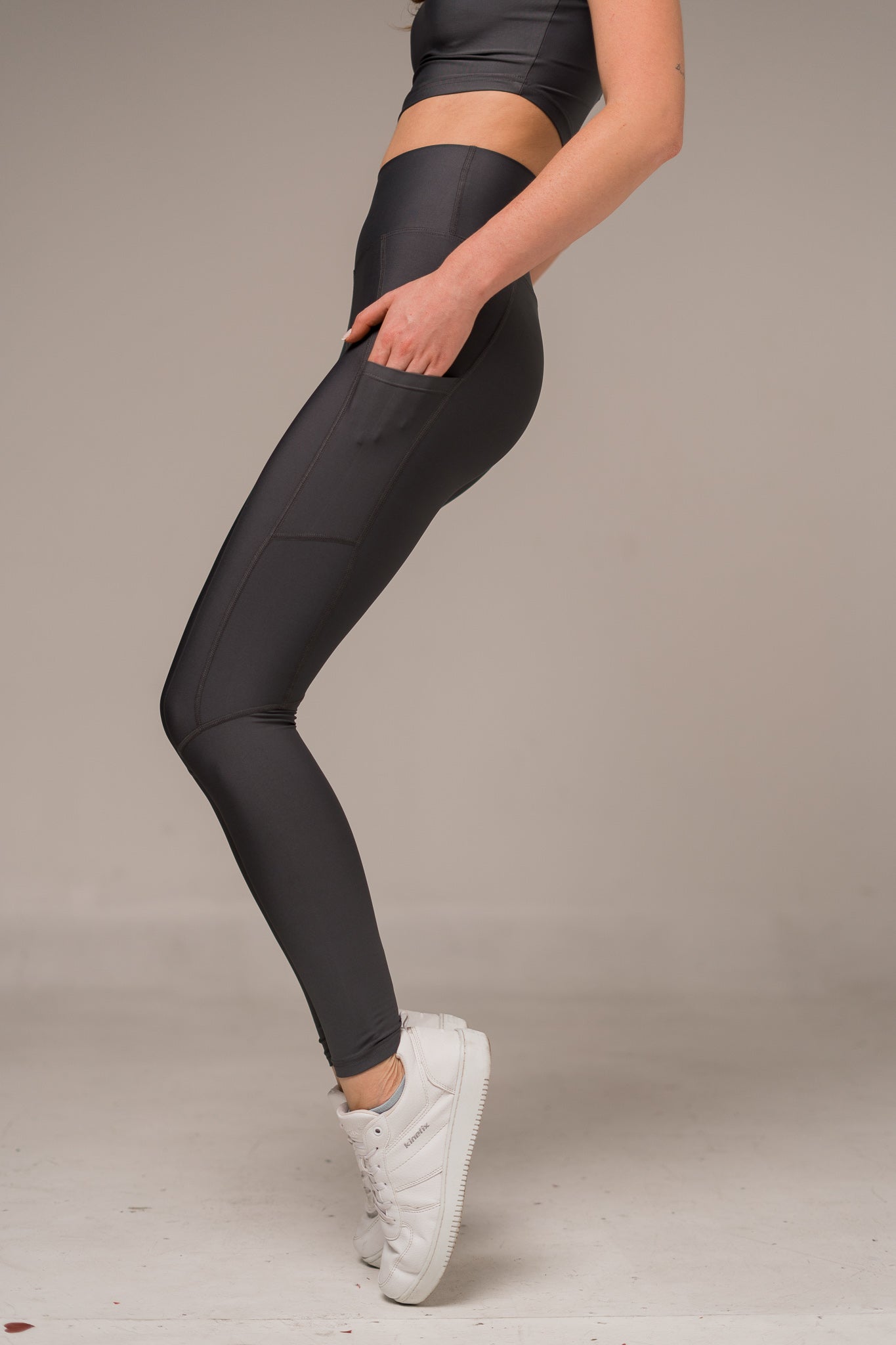 Grey High Waist Leggings
