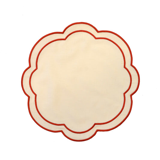Flower Shaped Napkins, S/4