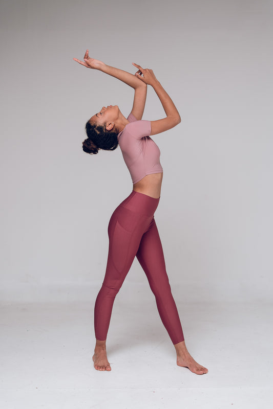 Mulled Wine High Waist Leggings