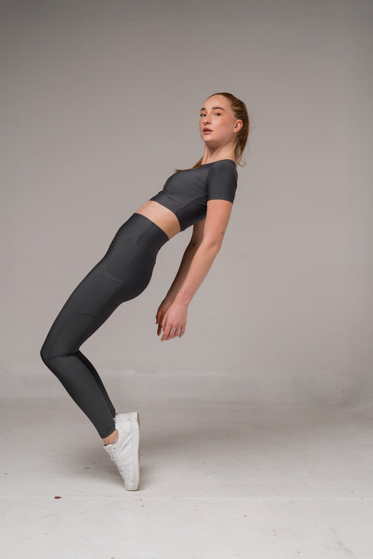 Grey High Waist Leggings