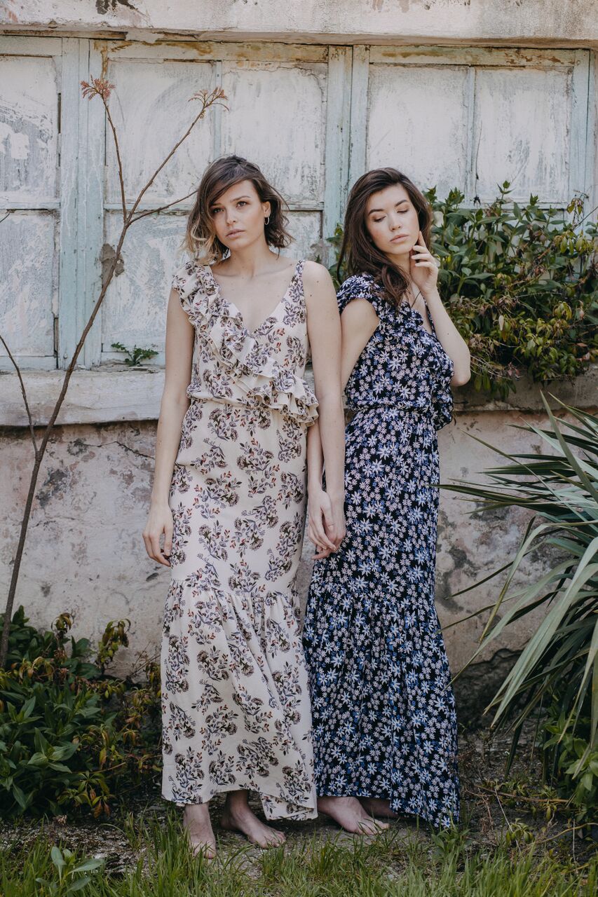 Summer Wine Ruffled Maxi Dress