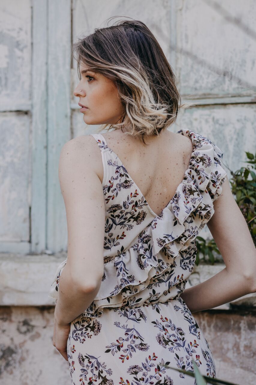 Summer Wine Ruffled Maxi Dress